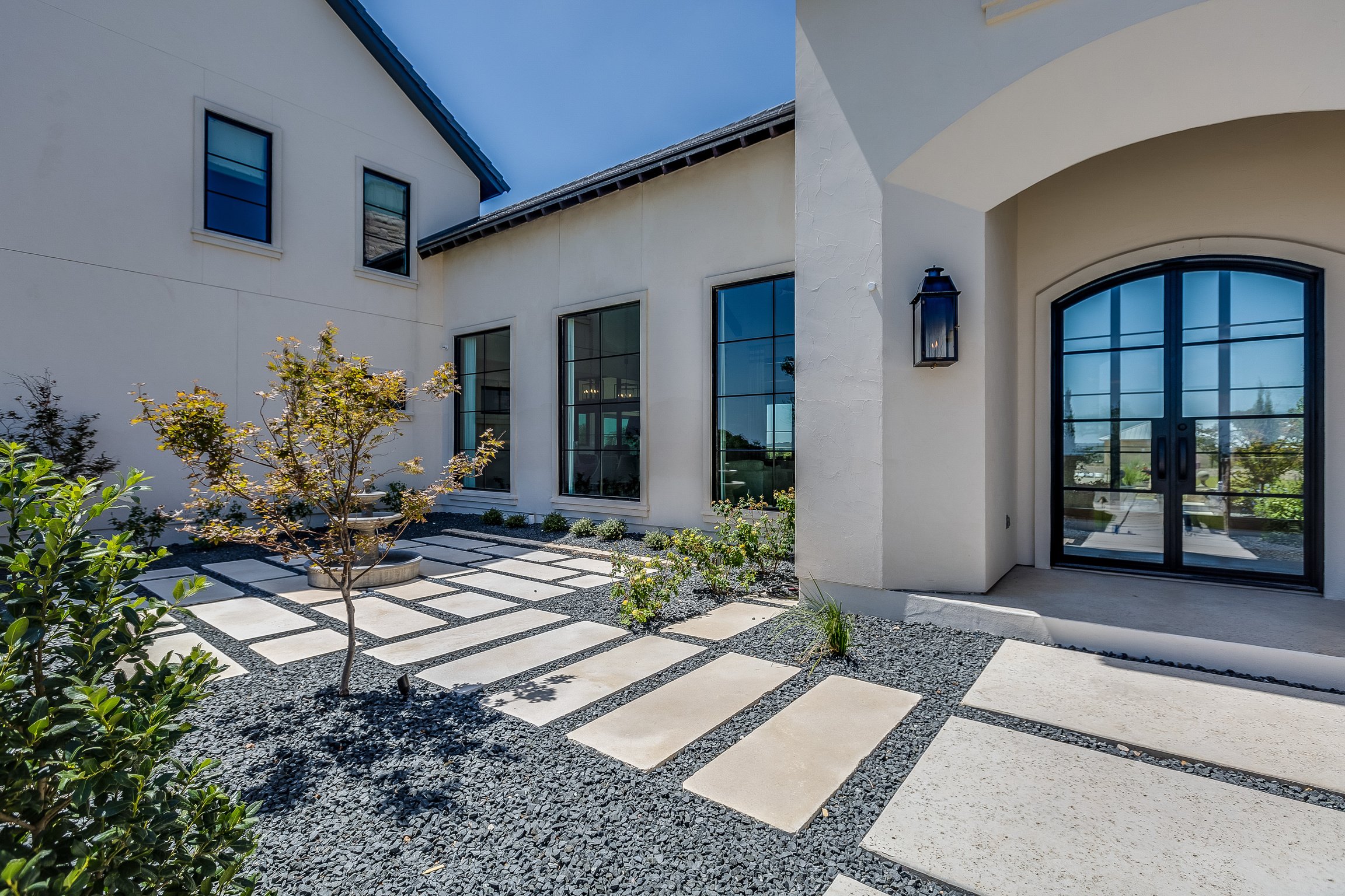 Amazing front entrance to luxurious home